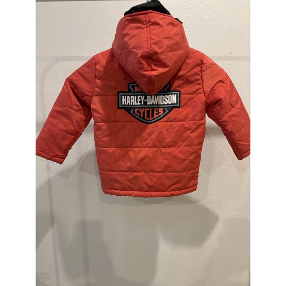 Harley-Davidson® Little Boys' Packable Pocket Puffer Jacket Sz 4 - Picture 1 of 4